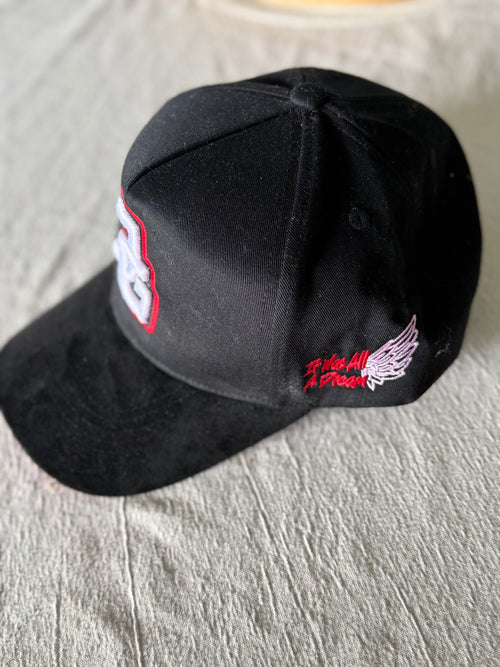 Black & Red Suede JG Hat